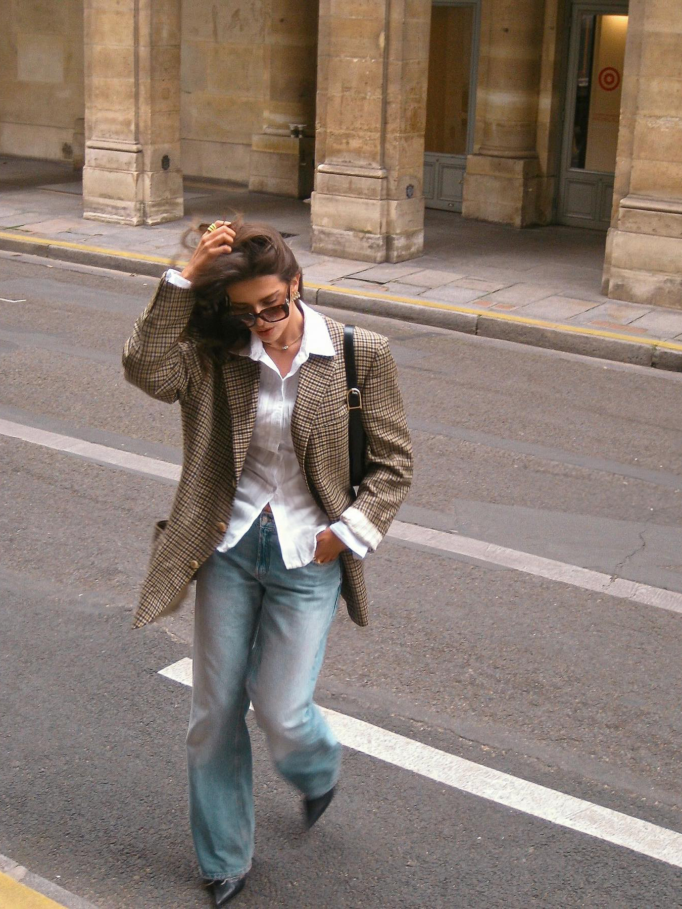 Elegant Plaid Blazer - Image 3
