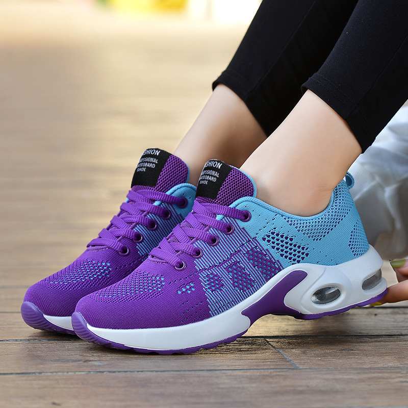 Flying Woven Mesh Shoes Women's Shoes Sports Casual Shoes Fashion Breathable - Image 2